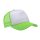 Șapcă de baseball Trucker sublimare - alb / verde neon