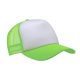 Șapcă de baseball Trucker sublimare - alb / verde neon