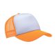 Șapcă de baseball Trucker sublimare - alb / Portocaliu